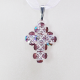 Small Cross - Charis-Violet Organza - 2